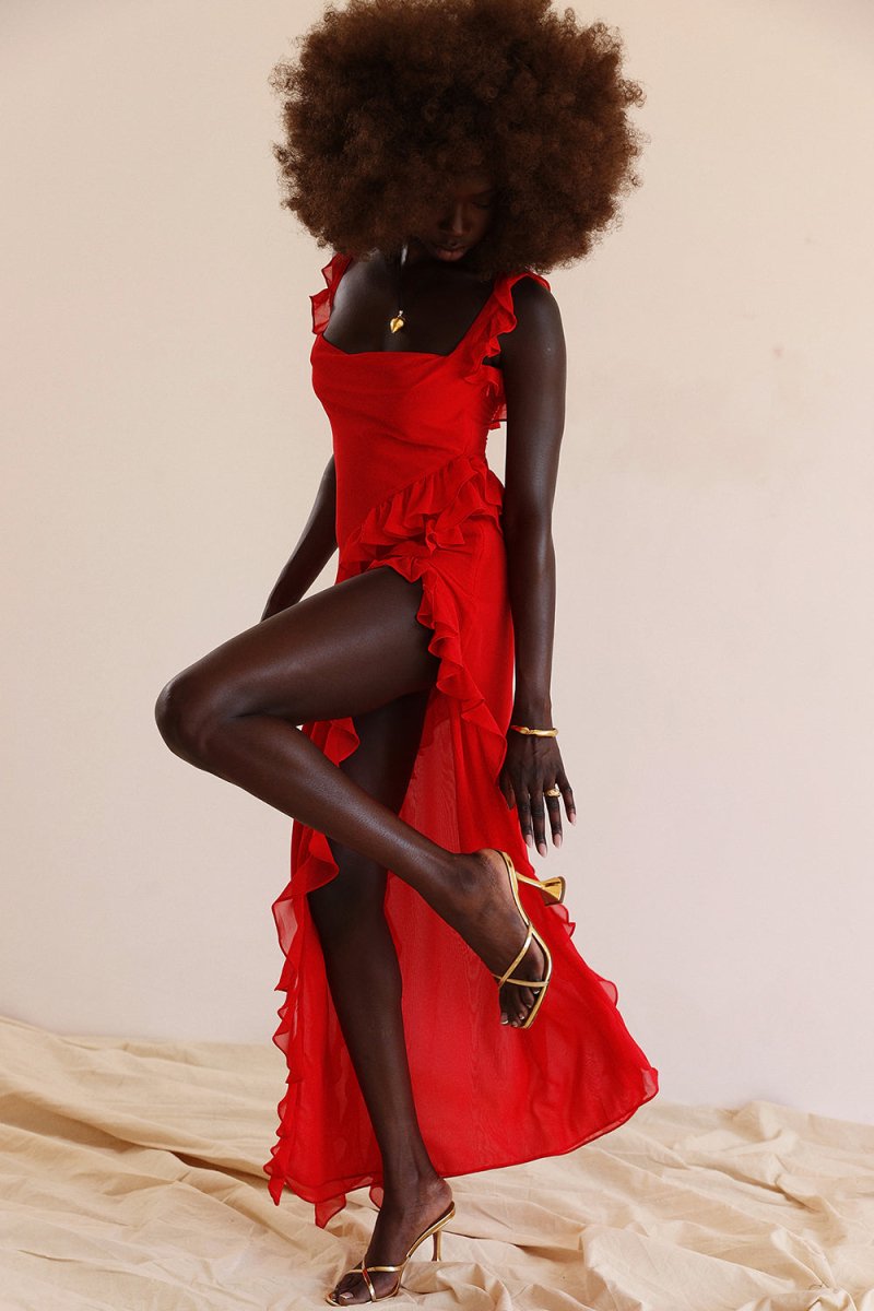 LEYLA | Ruffled Maxi Dress